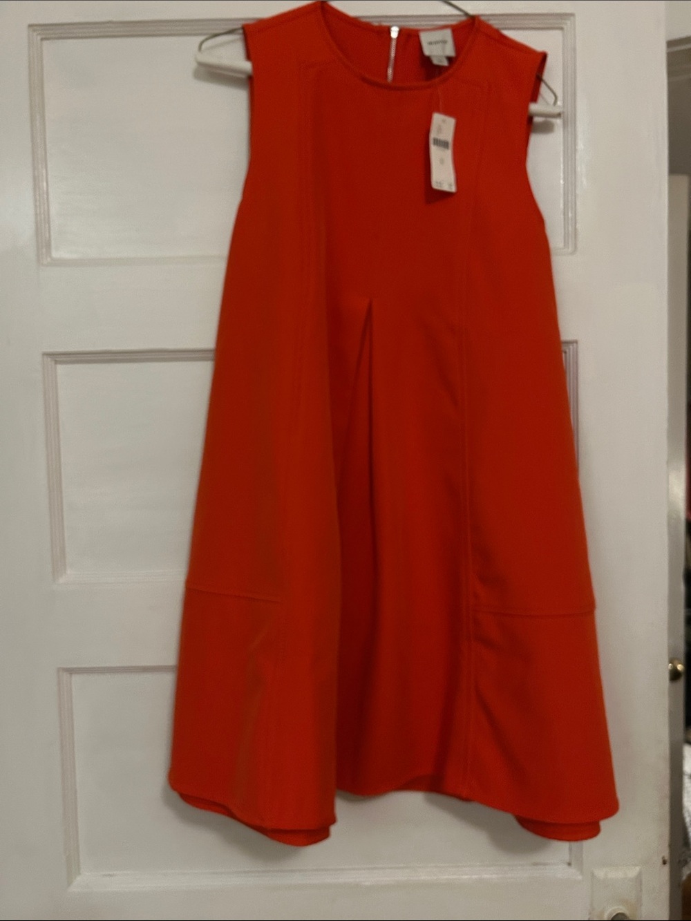 Maeve Vibrant Orange Sleeveless Shift Dress
